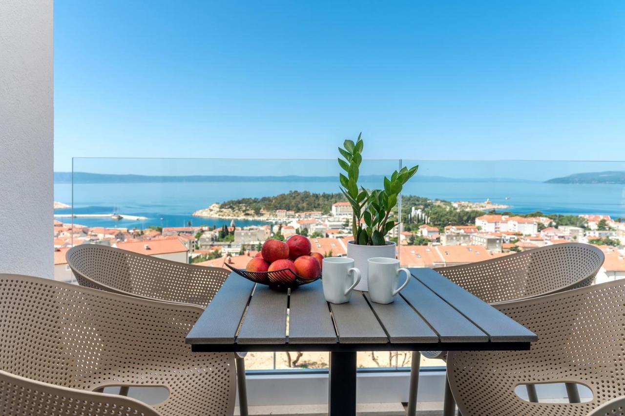 Luxury Adria Sea & City View Apartment Макарска Екстериор снимка