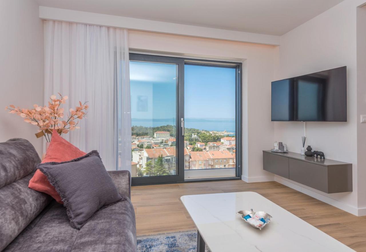 Luxury Adria Sea & City View Apartment Макарска Екстериор снимка